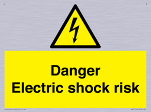 Danger Electric shock risk